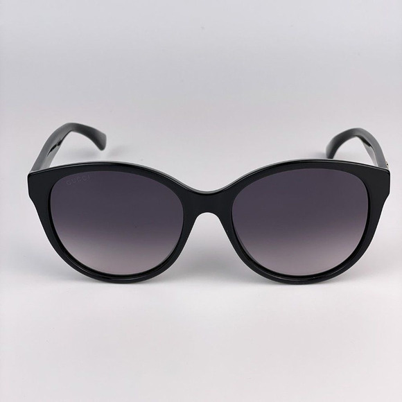 Gucci GG0631S 001 Sunglasses Black Logo Gray Gradient Cat Eye Women main image 8